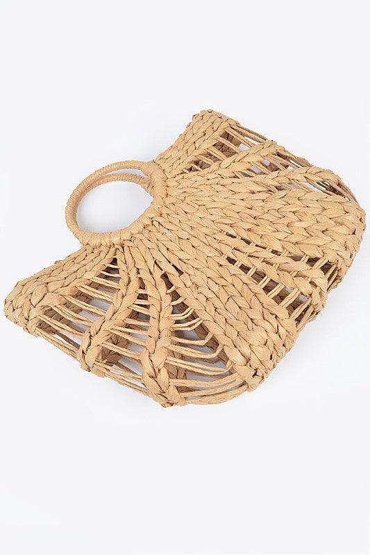 Straw Top Handle Summer Bag - Leo’s Look Your Best
