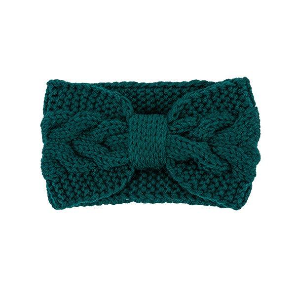 WINTER CROCHET BOW TWISTED HEAD BAND - Leo’s Look Your Best