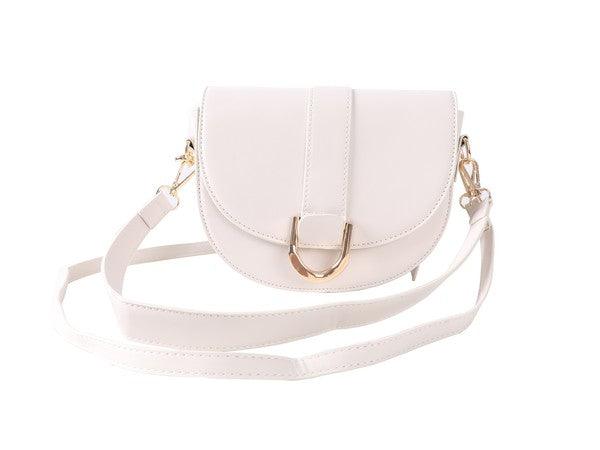 PU LEATHER MODERN SADDLE BAG - Leo’s Look Your Best