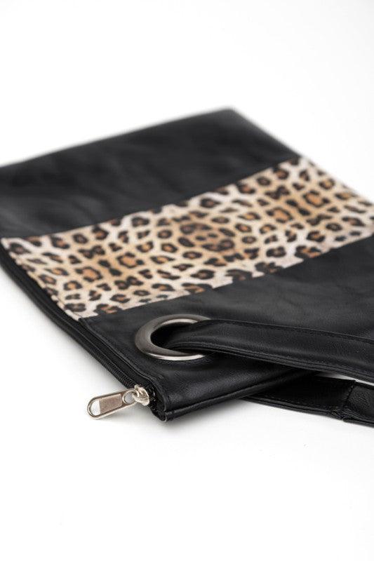 Leopard Dual Tone Clutch - Leo’s Look Your Best