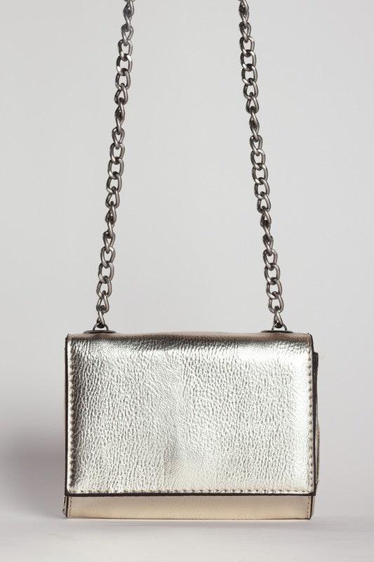 METALLIC CROSSBODY BAG - Leo’s Look Your Best