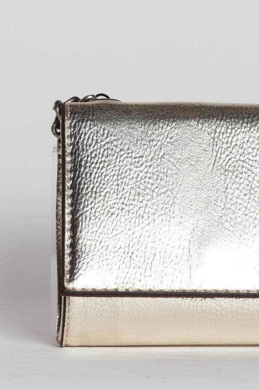 METALLIC CROSSBODY BAG - Leo’s Look Your Best