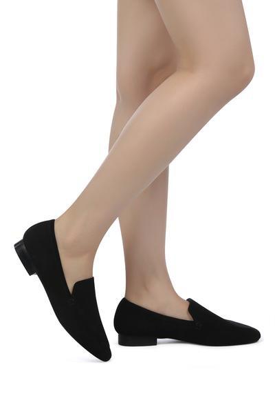 JULIA LEATHER POINTED LOAFERS - Leo’s Look Your Best