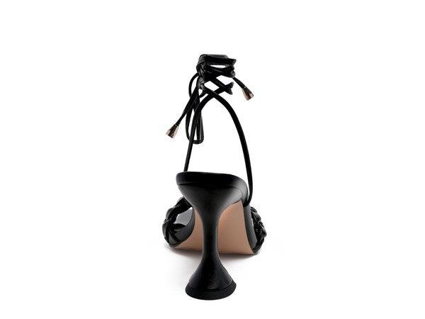 SKORA TIE UP HEELED SANDALS - Leo’s Look Your Best