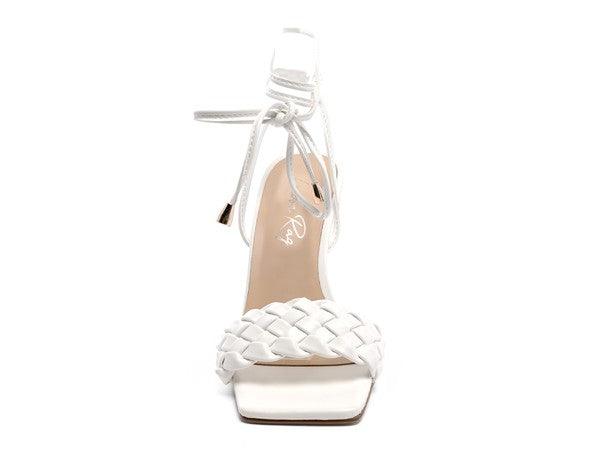 SKORA TIE UP HEELED SANDALS - Leo’s Look Your Best