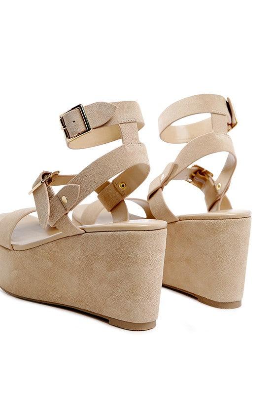 RAG&CO PORTIA LEATHER WEDGE SANDAL - Leo’s Look Your Best