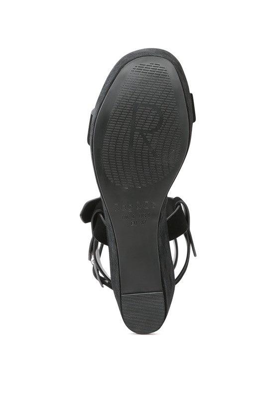 RAG&CO PORTIA LEATHER WEDGE SANDAL - Leo’s Look Your Best