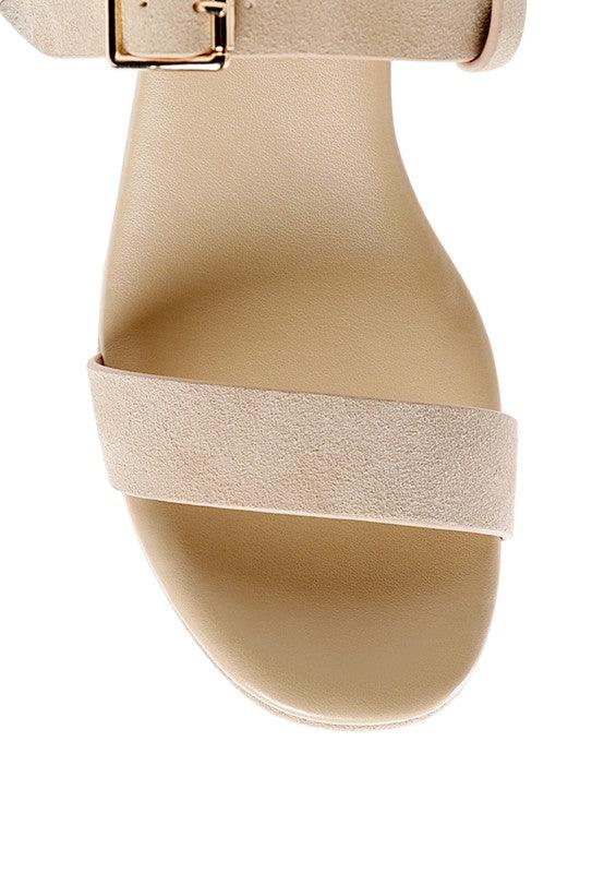RAG&CO PORTIA LEATHER WEDGE SANDAL - Leo’s Look Your Best