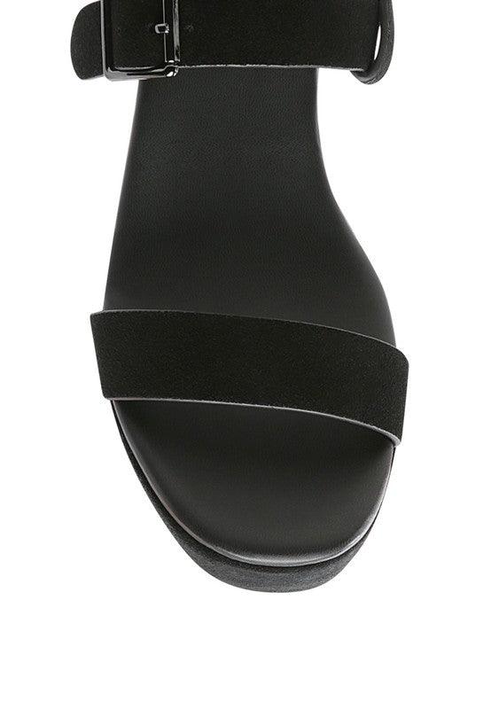 RAG&CO PORTIA LEATHER WEDGE SANDAL - Leo’s Look Your Best