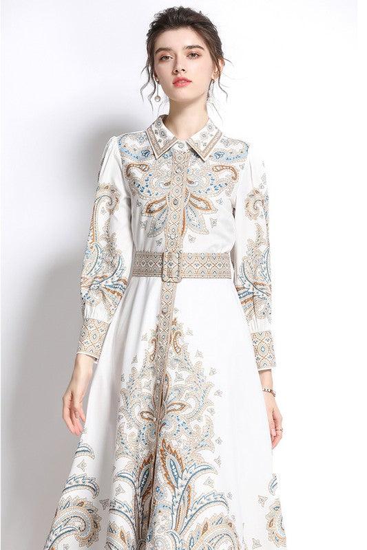 Floral Print Maxy Dress - Leo’s Look Your Best