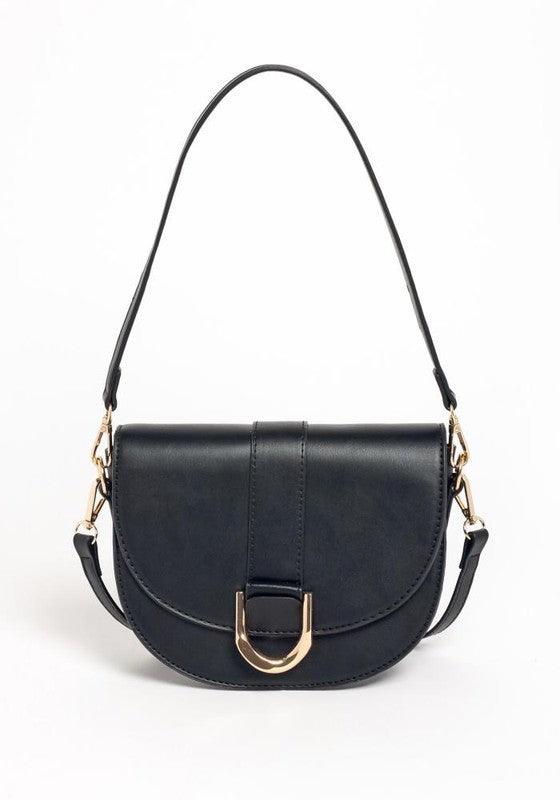 PU LEATHER MODERN SADDLE BAG - Leo’s Look Your Best