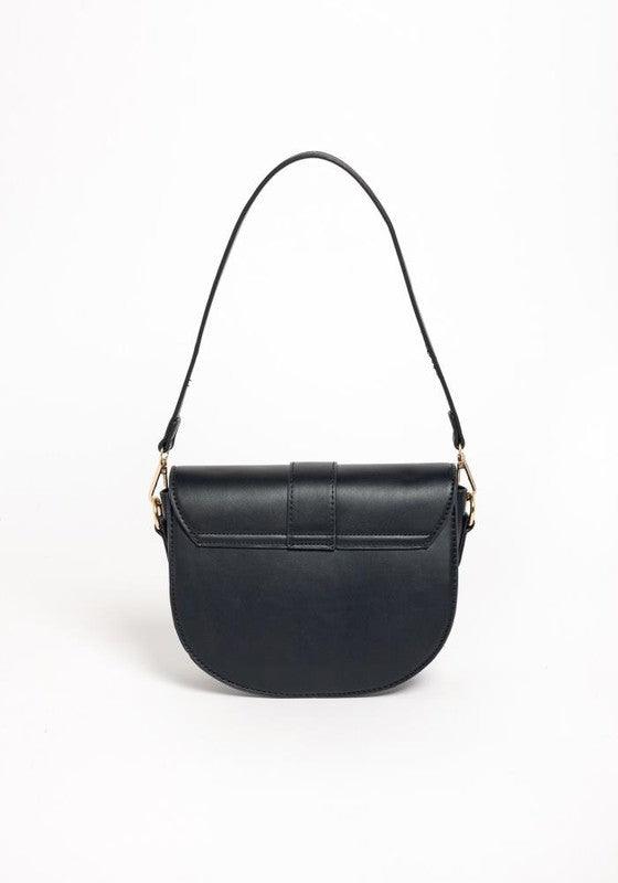 PU LEATHER MODERN SADDLE BAG - Leo’s Look Your Best