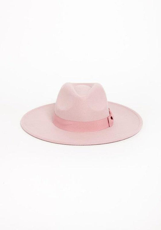 Wide Brim Ribbon Fedora - Leo’s Look Your Best