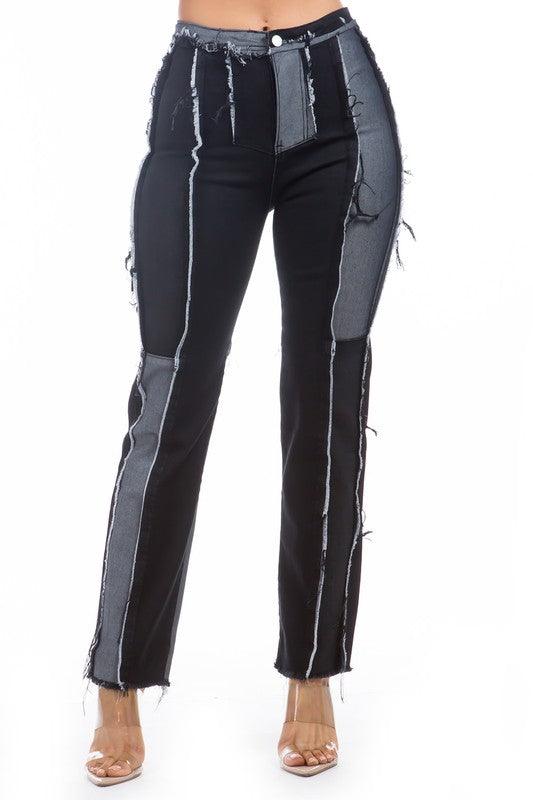 Denim Boyfriend Jeans in Black - Leo’s Look Your Best