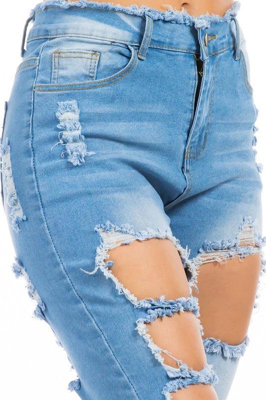 Unique Denim Shorts - Leo’s Look Your Best