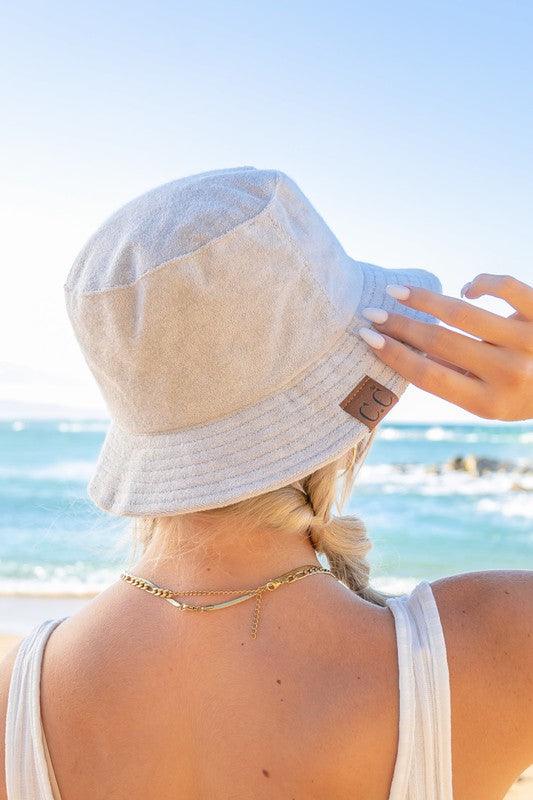 CC Terry Cloth Bucket Hat - Leo’s Look Your Best