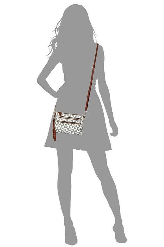 Monogram Multi Zip Clutch Crossbody Bag Wristlet - Leo’s Look Your Best