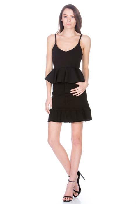 High Waisted A-line Ruffle Hem Denim Skirt - Leo’s Look Your Best