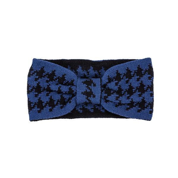 HOUNDSTOOTH BOW HEAD BAND - Leo’s Look Your Best