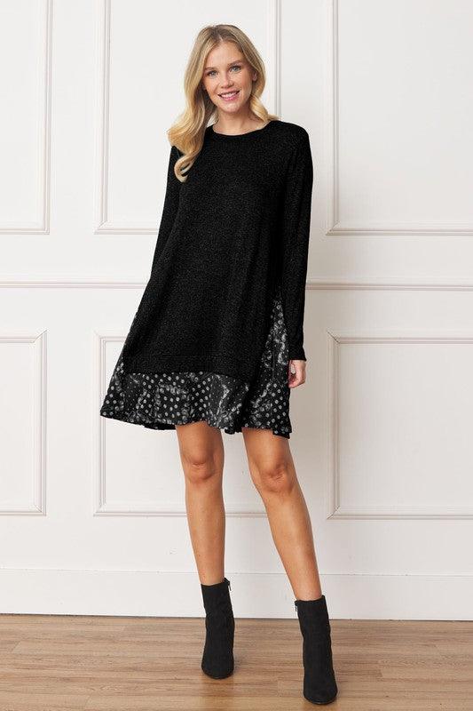 Mock Layered Bandana Paisley Mini Dress - Leo’s Look Your Best