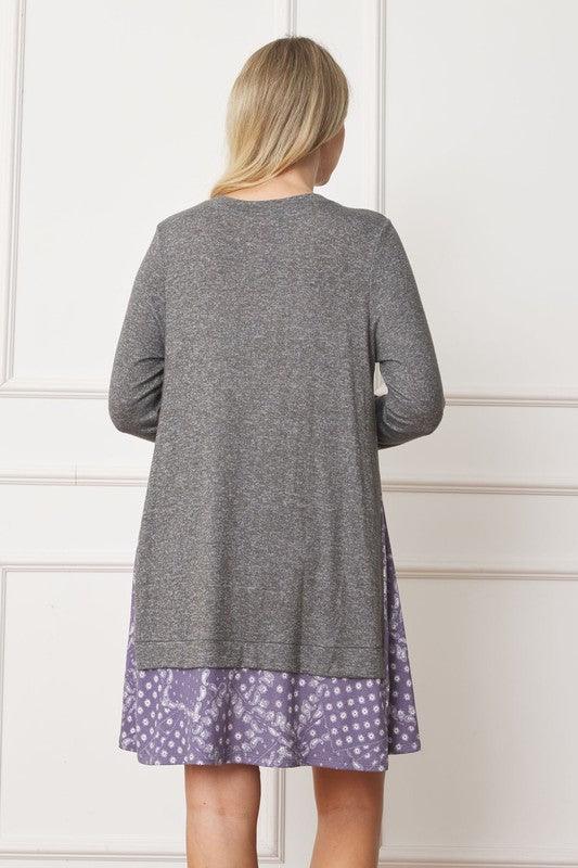 Mock Layered Bandana Paisley Mini Dress - Leo’s Look Your Best
