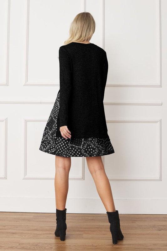 Mock Layered Bandana Paisley Mini Dress - Leo’s Look Your Best