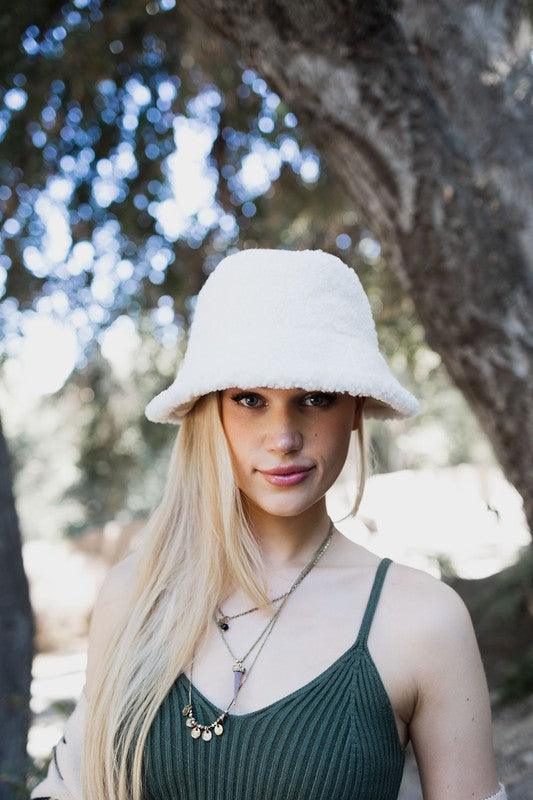 Teddy Suede Combo Reversible Bucket Hat - Leo’s Look Your Best