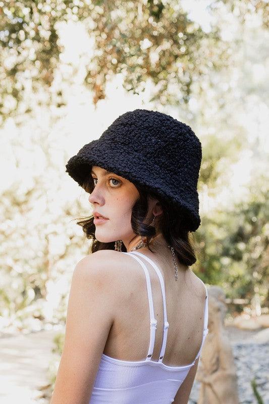 Teddy Suede Combo Reversible Bucket Hat - Leo’s Look Your Best
