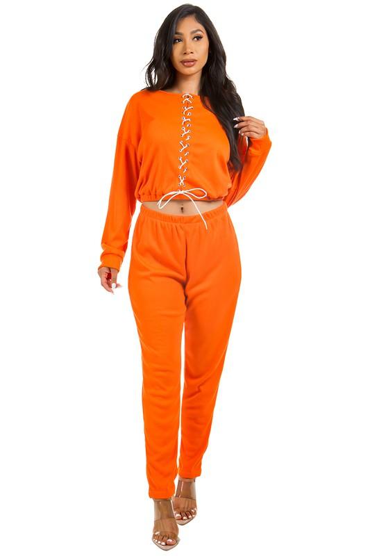 Two Piece Casual Long Sleeve Outfit - Leo’s Look Your Best