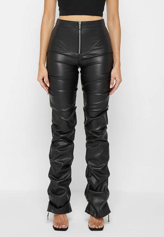 PU Black Leather Pants - Leo’s Look Your Best