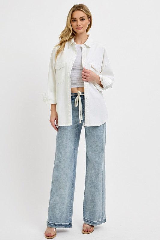 RISEN Full Size Straight Leg Jeans with Pockets Plus Size - Leo’s Look Your Best