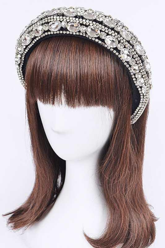 Iconic Mix Crystal Puffy Statement Headband - Leo’s Look Your Best