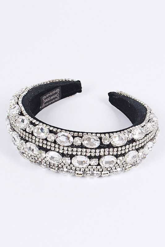 Iconic Mix Crystal Puffy Statement Headband - Leo’s Look Your Best