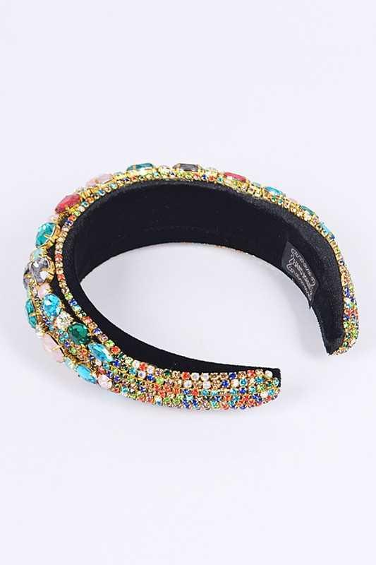 Iconic Mix Crystal Puffy Statement Headband - Leo’s Look Your Best