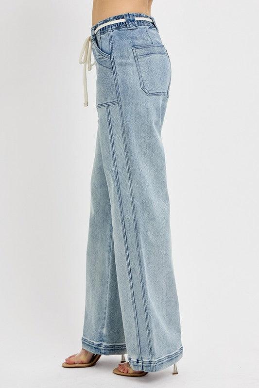RISEN Full Size Straight Leg Jeans with Pockets Plus Size - Leo’s Look Your Best