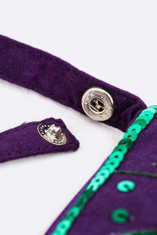 Mardi Gras Sequins Tote - Leo’s Look Your Best