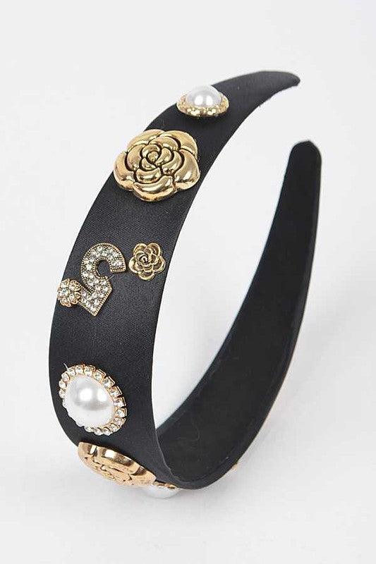 Crystal Rose Number 5 Iconic Headband - Leo’s Look Your Best