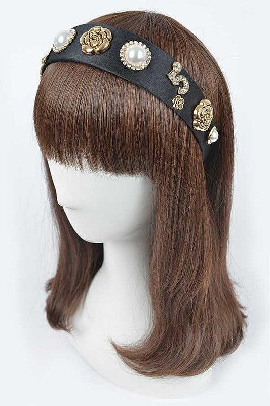 Crystal Rose Number 5 Iconic Headband - Leo’s Look Your Best