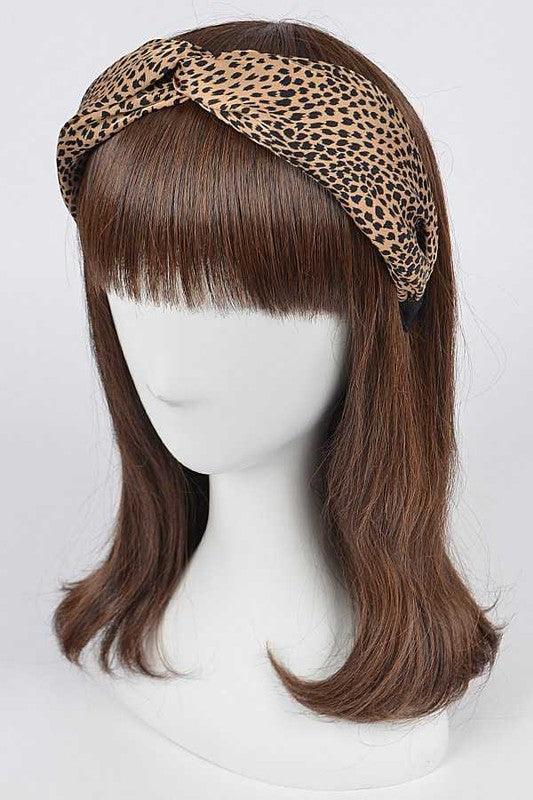 Animal Printed Top Knot Headband Set 3PCS SET - Leo’s Look Your Best