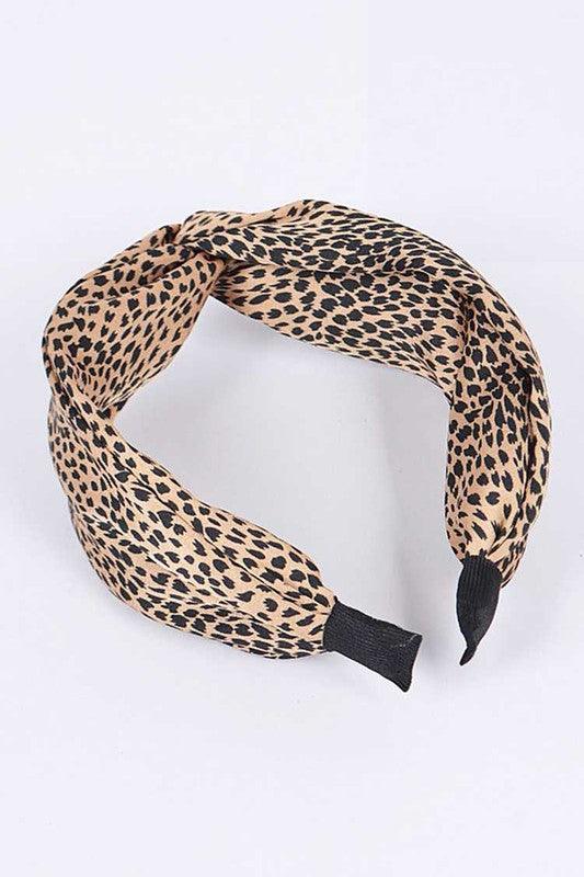 Animal Printed Top Knot Headband Set 3PCS SET - Leo’s Look Your Best