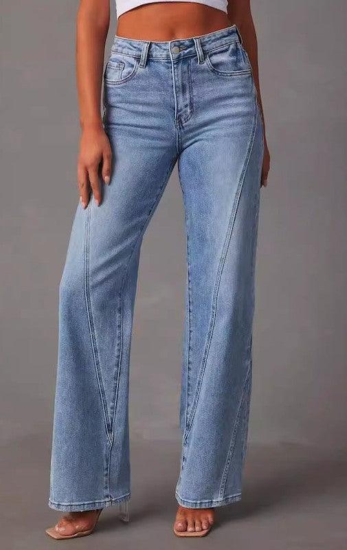High waisted denim jeans - Leo’s Look Your Best