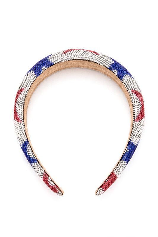USA Rhinestone Statement Headband - Leo’s Look Your Best