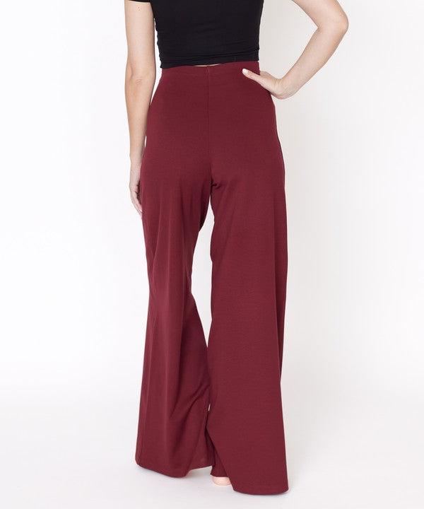 Ponte Wide Leg Pants - Leo’s Look Your Best