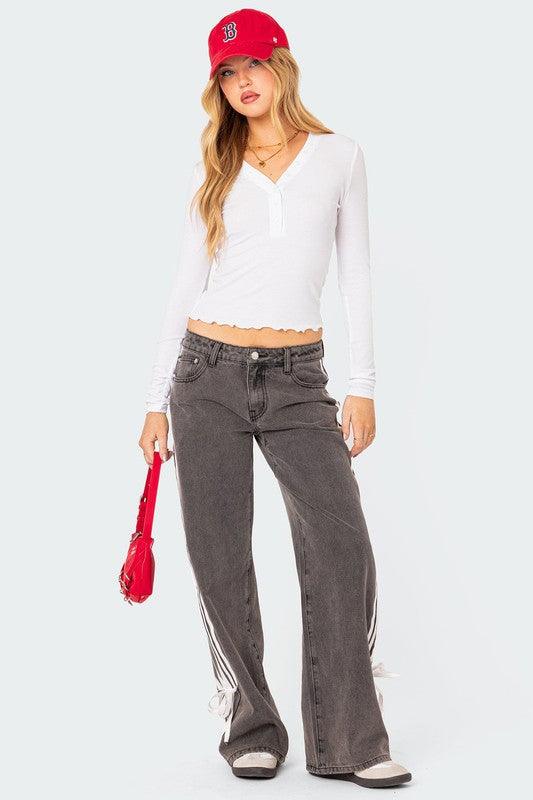 Casual Style Black Denim Jeans - Leo’s Look Your Best