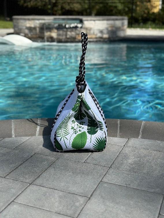 The Penny Palm Neoprene Tote - Leo’s Look Your Best