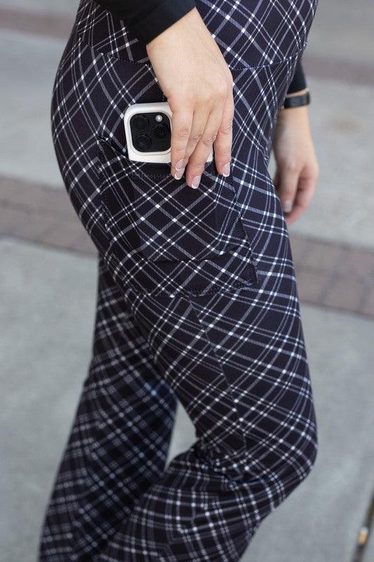 The Jennifer Plaid Bootcut Leggings - Leo’s Look Your Best