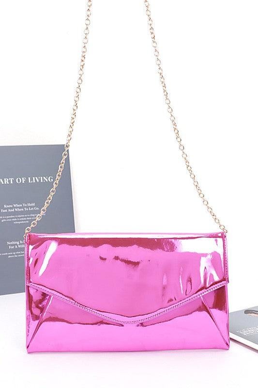 Color Mirror Envelope Clutch Swing Bag - Leo’s Look Your Best