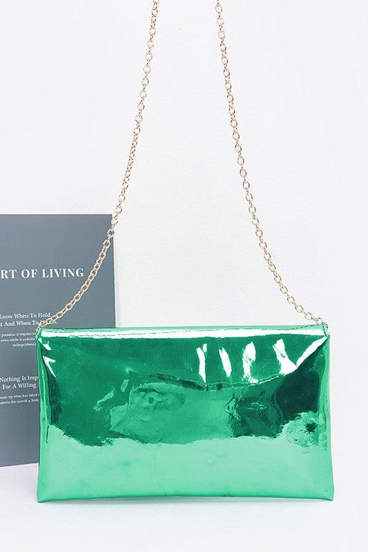 Color Mirror Envelope Clutch Swing Bag - Leo’s Look Your Best
