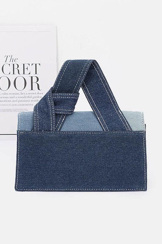 Mix Piecing Denim Crossbody Bag - Leo’s Look Your Best