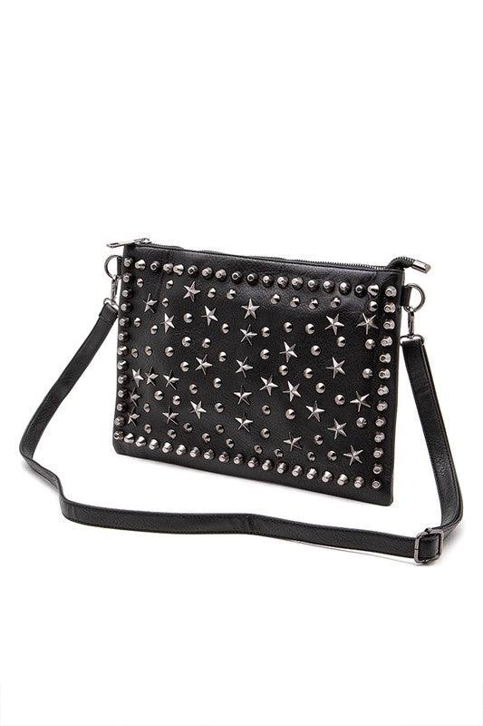 Star Studs Convertible Clutch Crossbody Swing Bag - Leo’s Look Your Best